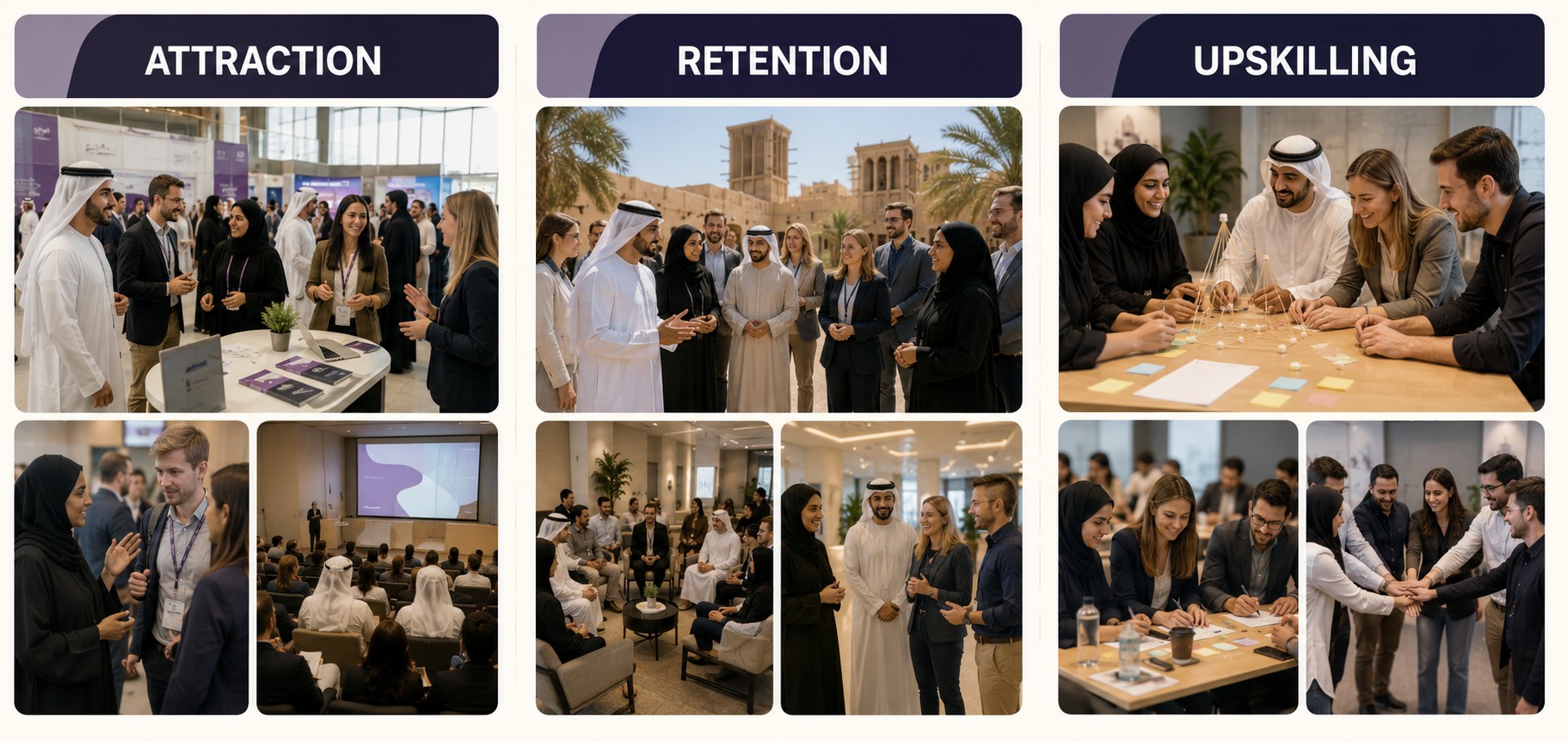 Emiratisation programming: Attraction, Retention, Upskilling